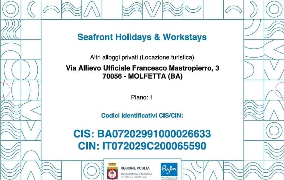 Seafront Holidays & Workstays Molfetta Exterior photo